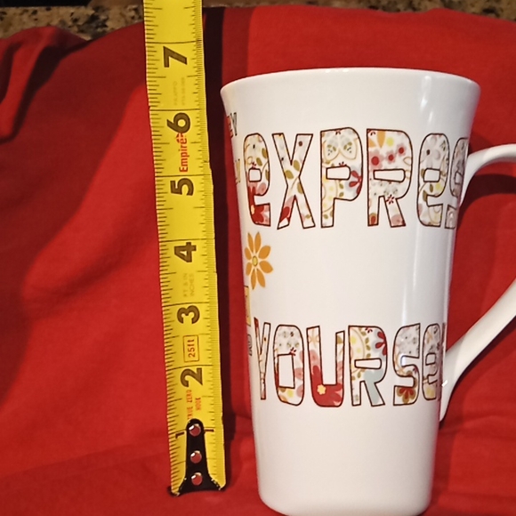 EXPRESS YOURSELF Tall Fine Porcelain Mug. By: 222 FIFTH PTS International. - Picture 11 of 13